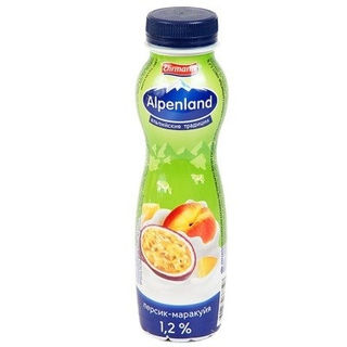 Продукт йогуртный  Alpenland персик-маракуйя  1,2% 290г